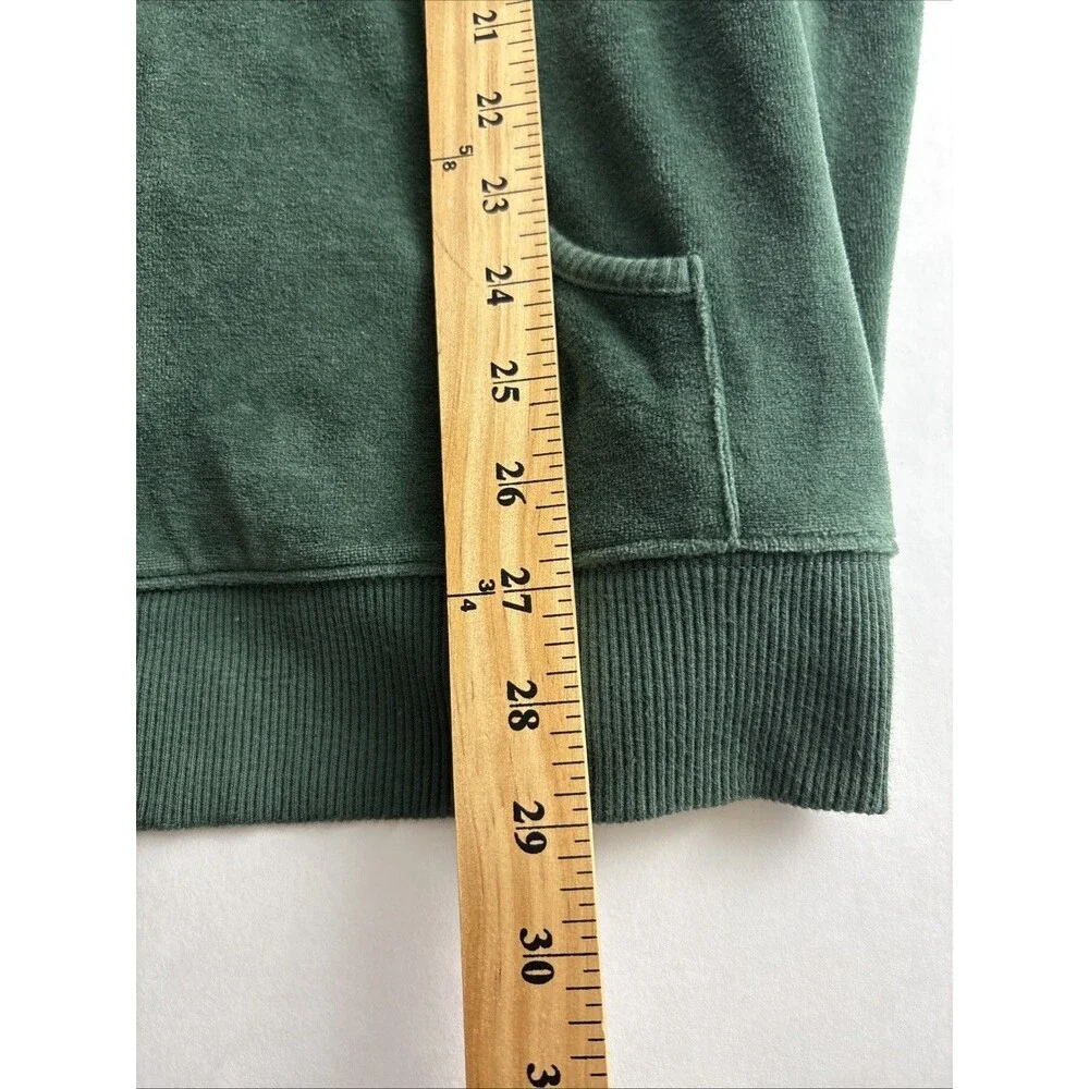 Mountain Lake Womens Jacket Adult Size 2X Green Velour Zipper Long Sleeve Pocket